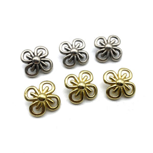 Brass Shank Button Coat Sewing Buttons Clothing Flower Button Sweater Button