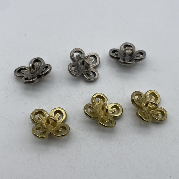 Brass Shank Button Coat Sewing Buttons Clothing Flower Button Sweater Button