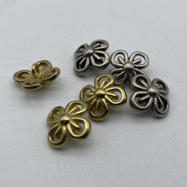 Brass Shank Button Coat Sewing Buttons Clothing Flower Button Sweater Button