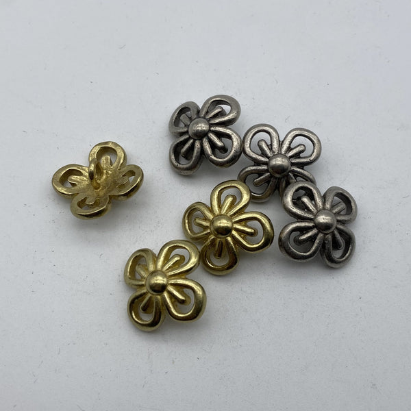 Brass Shank Button Coat Sewing Buttons Clothing Flower Button Sweater Button
