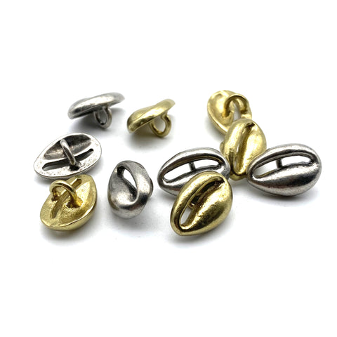 Brass Shank Button Coat Sewing Buttons Clothing Button Sweater Button Melon Seed Design