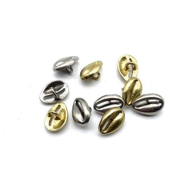Brass Shank Button Coat Sewing Buttons Clothing Button Sweater Button Melon Seed Design