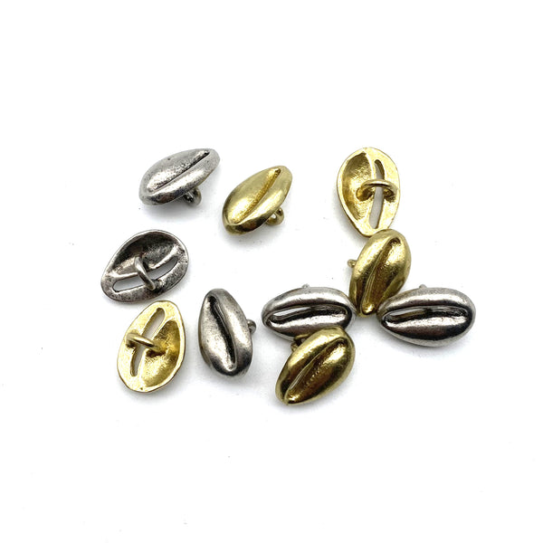Brass Shank Button Coat Sewing Buttons Clothing Button Sweater Button Melon Seed Design
