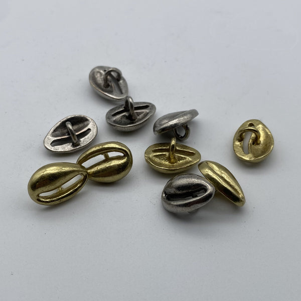 Brass Shank Button Coat Sewing Buttons Clothing Button Sweater Button Melon Seed Design