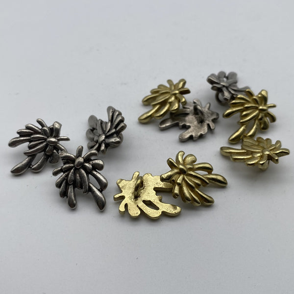 Vintage Sewing Button,Clothing Shank Button,Brass Sewing Button,Old Silver Buttons,Knitwear Button