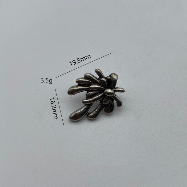 Vintage Sewing Button,Clothing Shank Button,Brass Sewing Button,Old Silver Buttons,Knitwear Button