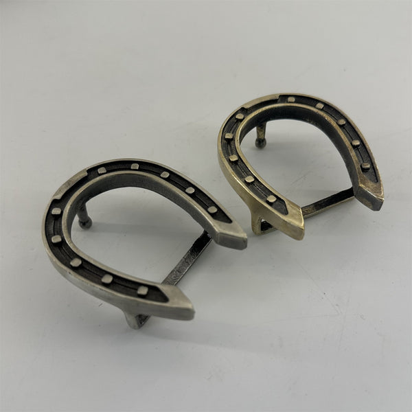 Horseshoe Design Belt Buckle Copper Casted