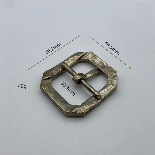 Men's Fashion Silver Buckle 30mm Vintage Copper Buckle Broken Style Man Outfit Buckle
