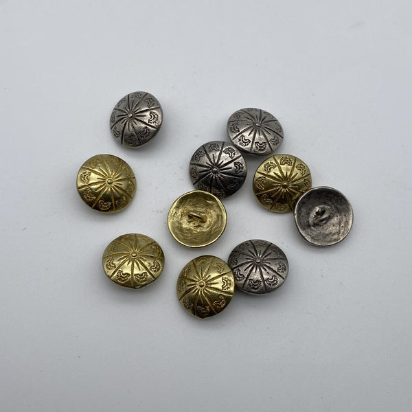 Brass Round Sewing Button Clothing Classic Button DIY