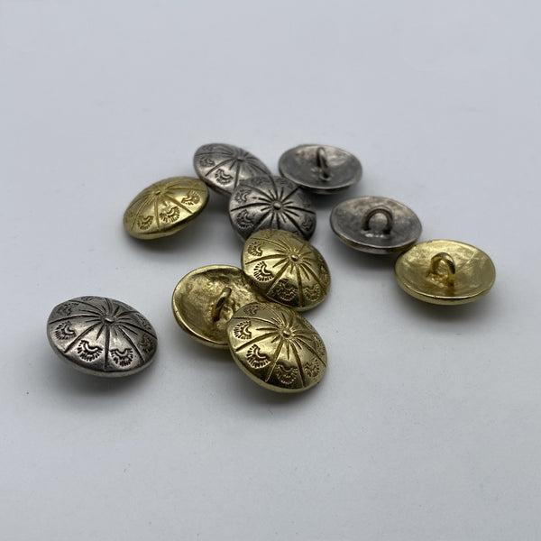 Brass Round Sewing Button Clothing Classic Button DIY