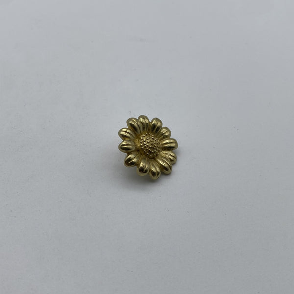 Sunflower Sewing Button Old Silver Clothing Button,Metal Shank Button