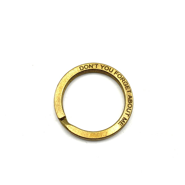 Custom Phrase Key Split Ring,Custom Text Keyring,Brass&Stainless Key Ring Customized 22/25/28/30/32/35mm 6 Size