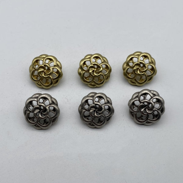 Rose Design Button Coat Sewing Buttons Clothing Button Sweater Button