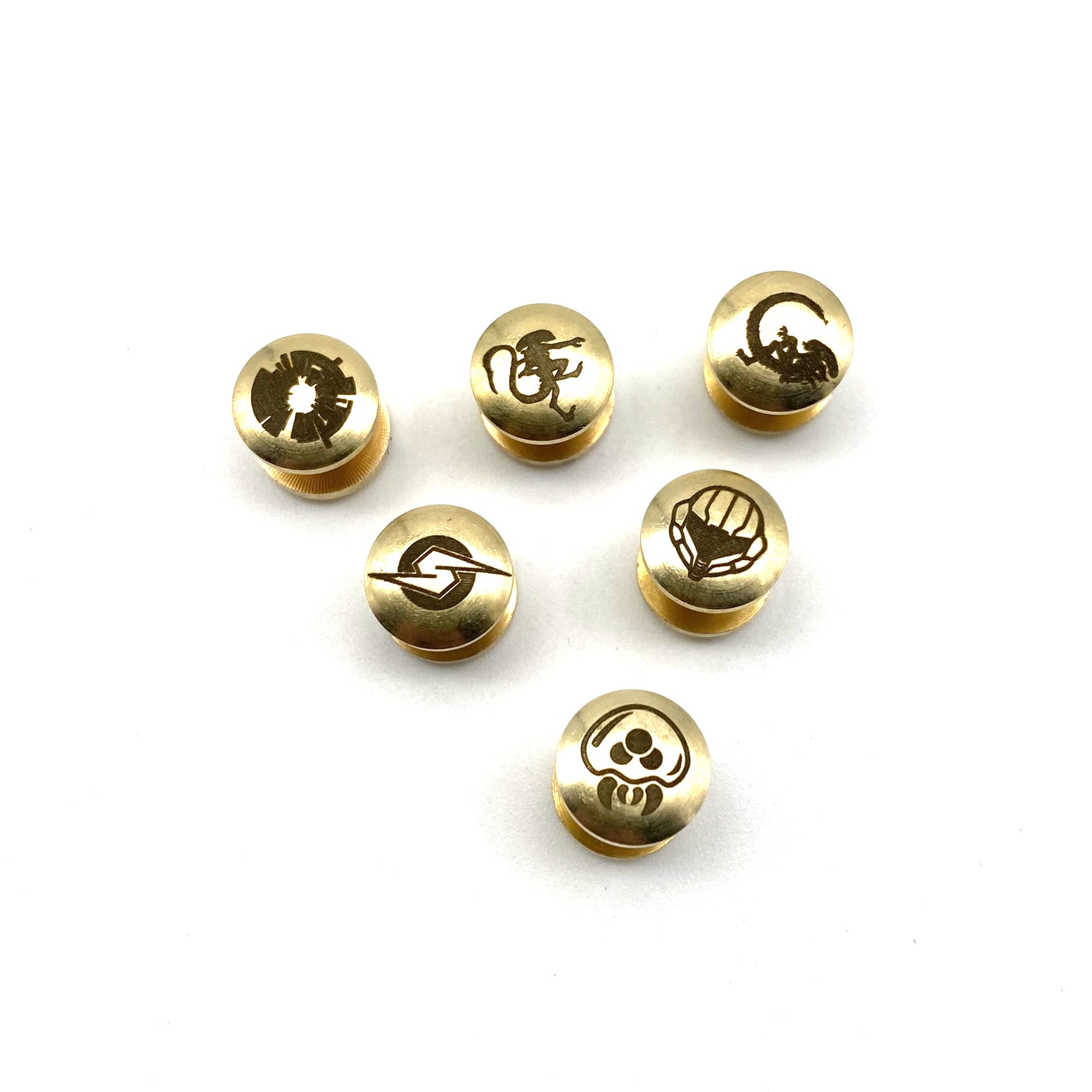 Personalized Text&Logo Arc Shape Brass Chicago Screw Rivets Leather Fastener Button