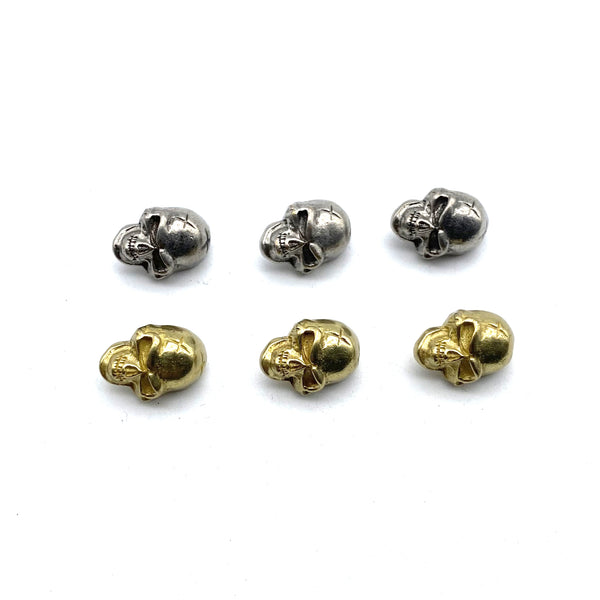 Brass Skull Sewing Button,Clothing Shank Button,Brass Sewing Button,Old Silver Buttons,Sweater Button