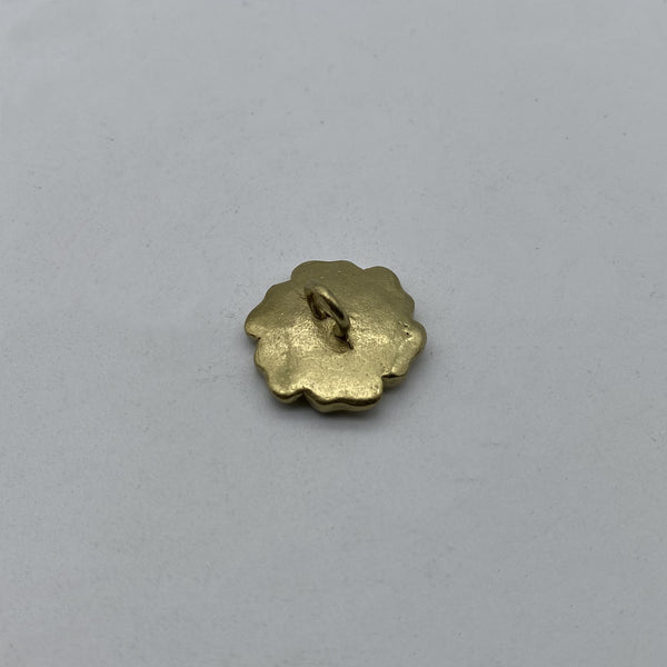Brass Flower Sewing Button Old Silver Clothing Button,Metal Shank Button