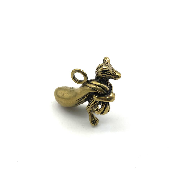 Rich Mouse Key Ring Brass Keychain Decoration