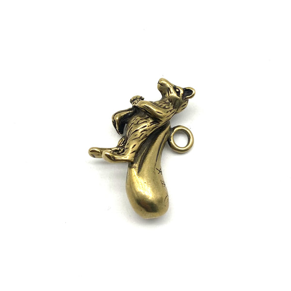 Rich Mouse Key Ring Brass Keychain Decoration