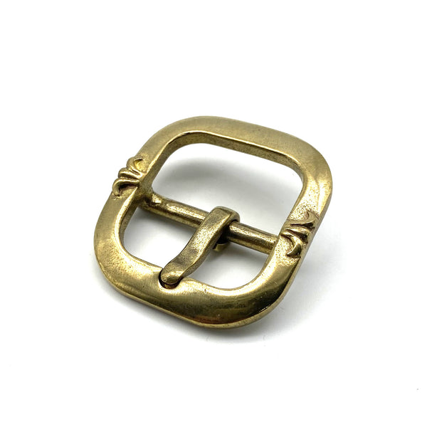 Flower Decor Buckle Leather Belt Buckle