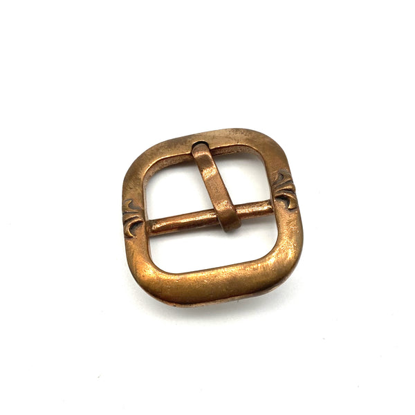 Flower Decor Buckle Leather Belt Buckle