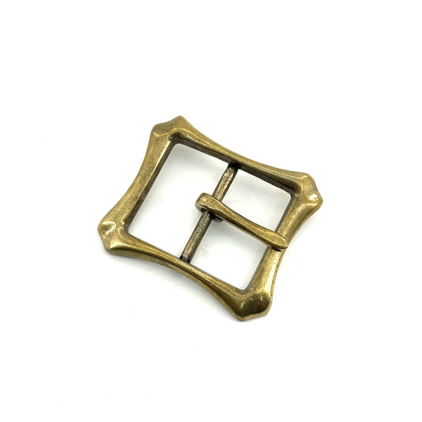 38mm Solid Copper Casted Leather Belt Buckle Retro Finish