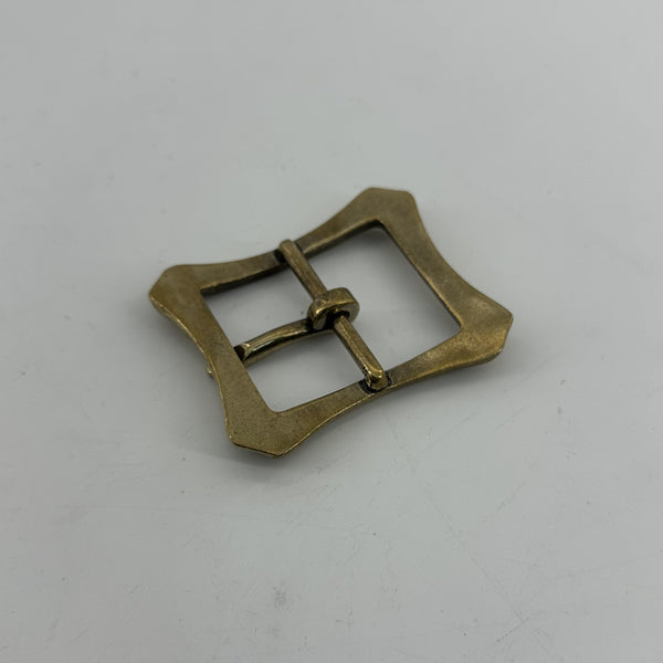 38mm Solid Copper Casted Leather Belt Buckle Retro Finish