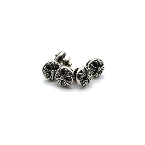 Leather Boots Button,Shoelace Button 925 Sterling Silver Screw Back Fastener