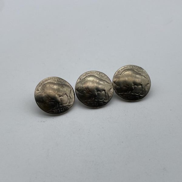 Old Silver Penny Sewing Button Buffalo Shank Button Clothing Sweater Buttons