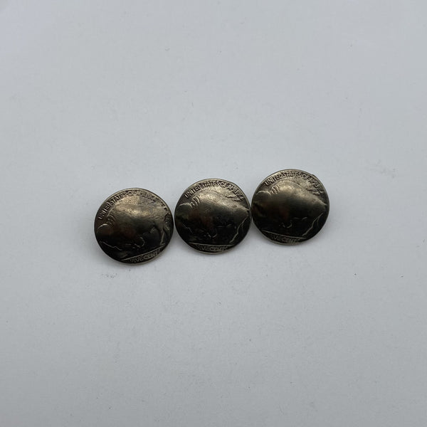 Old Silver Penny Sewing Button Buffalo Shank Button Clothing Sweater Buttons