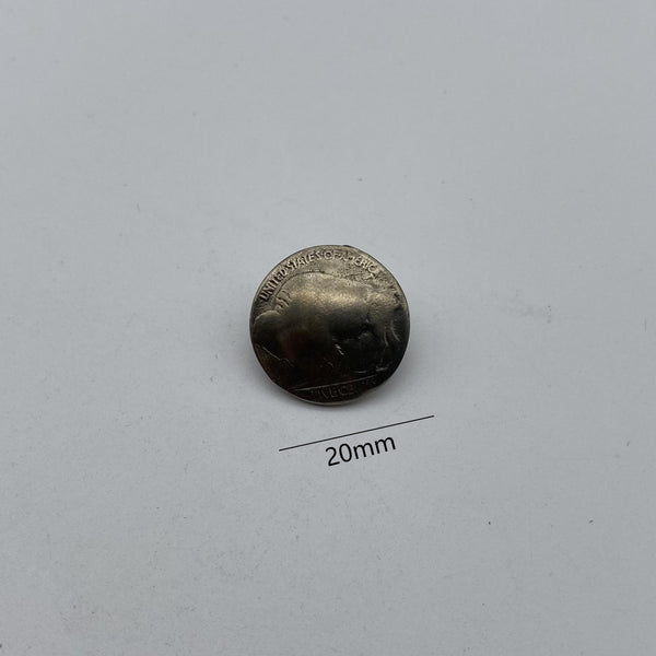 Old Silver Penny Sewing Button Buffalo Shank Button Clothing Sweater Buttons