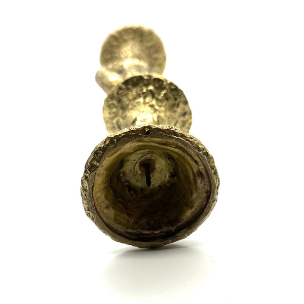 Handcast Brass Waiter Candle Holder - Elegant Table Centerpiece for Dining Room,Vintage Servant Sculpture Decor Ornament Wedding Anniversary