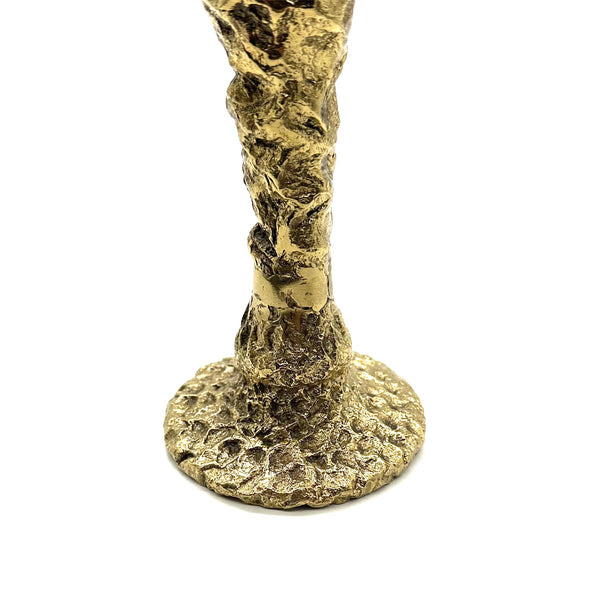 Handcast Brass Waiter Candle Holder - Elegant Table Centerpiece for Dining Room,Vintage Servant Sculpture Decor Ornament Wedding Anniversary