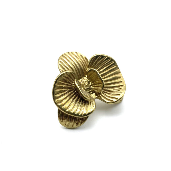 Brass Flower Drawer Pulls | Cabinet Handles Knob for Wardrobe, Wine Cellar & Luxury Furniture