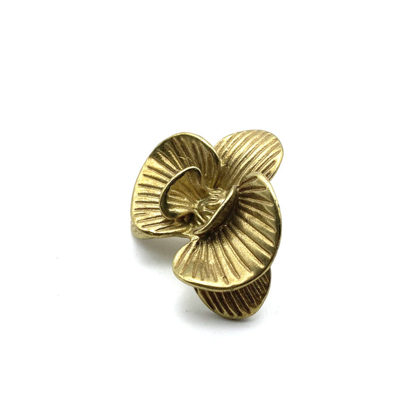 Brass Flower Drawer Pulls | Cabinet Handles Knob for Wardrobe, Wine Cellar & Luxury Furniture