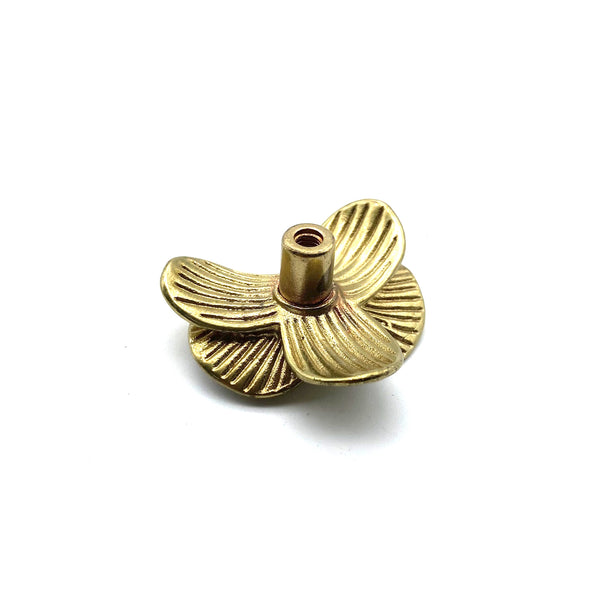 Brass Flower Drawer Pulls | Cabinet Handles Knob for Wardrobe, Wine Cellar & Luxury Furniture