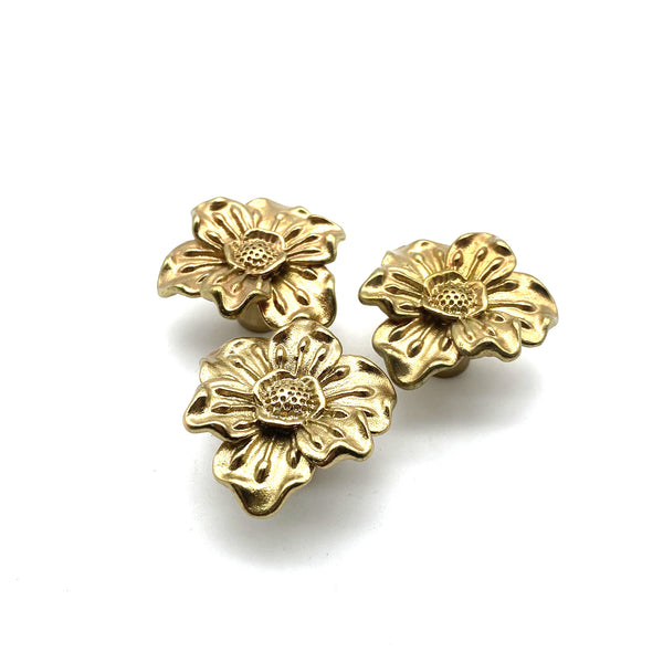 Flower Drawer Pulls | Cabinet Handles Knob for Wardrobe, Wine Cellar & Luxury Furniture
