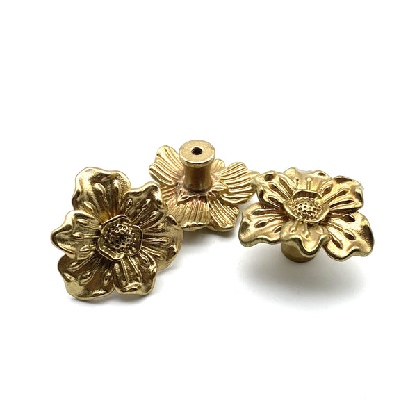 Flower Drawer Pulls | Cabinet Handles Knob for Wardrobe, Wine Cellar & Luxury Furniture