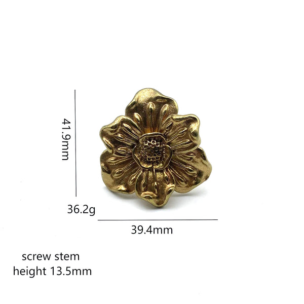 Flower Drawer Pulls | Cabinet Handles Knob for Wardrobe, Wine Cellar & Luxury Furniture