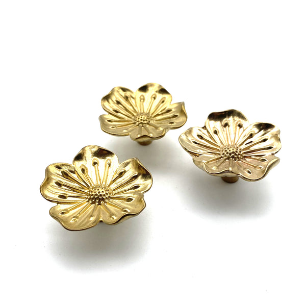 Flower Drawer Pulls | Cabinet Handles Knob for Wardrobe, Wine Cellar & Luxury Furniture