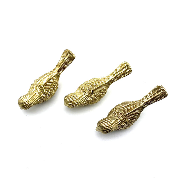Brass Birds Drawer Pulls | Gold Cabinet Handles for Wardrobe, Wine Cellar & Luxury Furniture