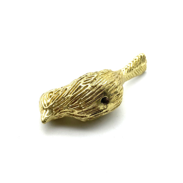 Brass Birds Drawer Pulls | Gold Cabinet Handles for Wardrobe, Wine Cellar & Luxury Furniture