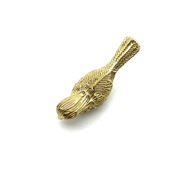 Brass Birds Drawer Pulls | Gold Cabinet Handles for Wardrobe, Wine Cellar & Luxury Furniture