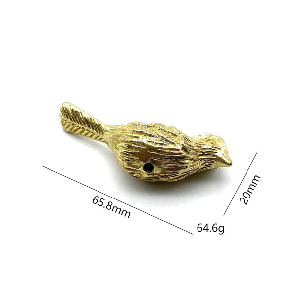 Brass Birds Drawer Pulls | Gold Cabinet Handles for Wardrobe, Wine Cellar & Luxury Furniture