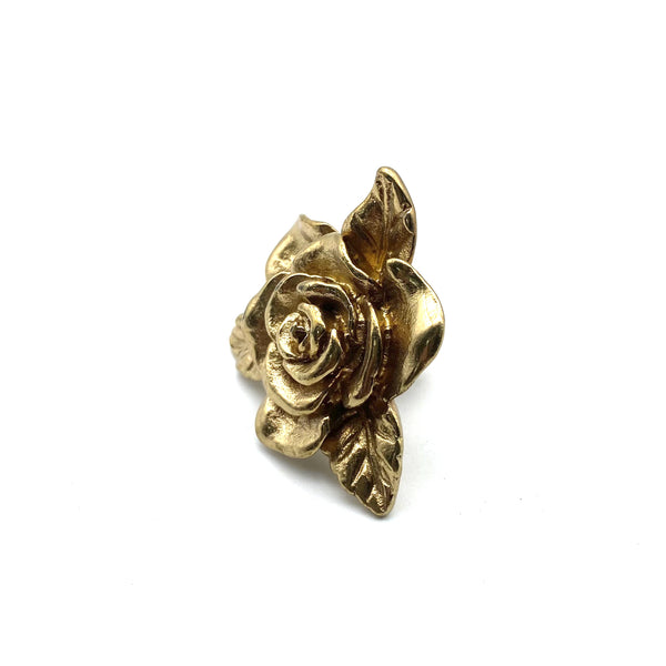 Rose Flower Drawer Knob | Brass Drawer Pull | Cabinet Handles Knob for Wardrobe, Wine Cellar & Luxury Furniture