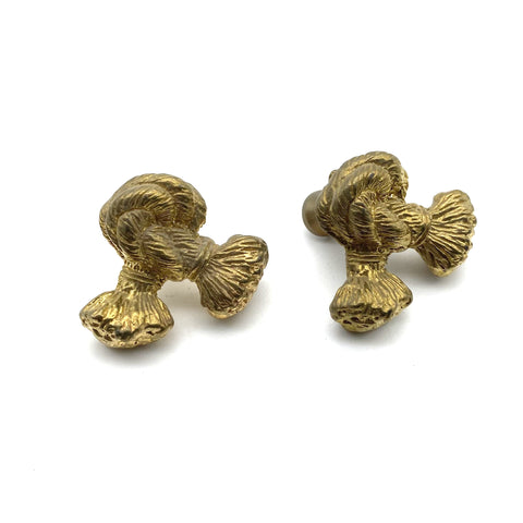 Brass Knot Drawer Pulls | Cabinet Handles for Wardrobe, Wine Cellar & Luxury Furniture