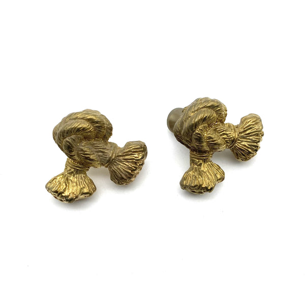 Brass Knot Drawer Pulls | Cabinet Handles for Wardrobe, Wine Cellar & Luxury Furniture