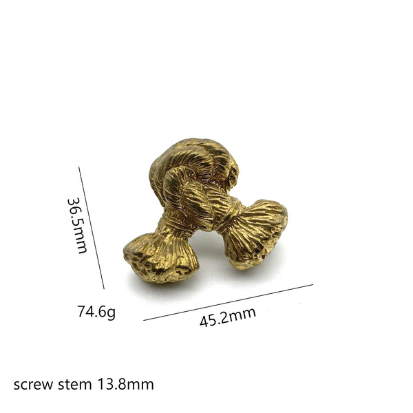 Brass Knot Drawer Pulls | Cabinet Handles for Wardrobe, Wine Cellar & Luxury Furniture
