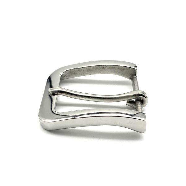 Hypoallergenic Stainless Belt Buckle 1 1/2'' Shiny Glass Finish