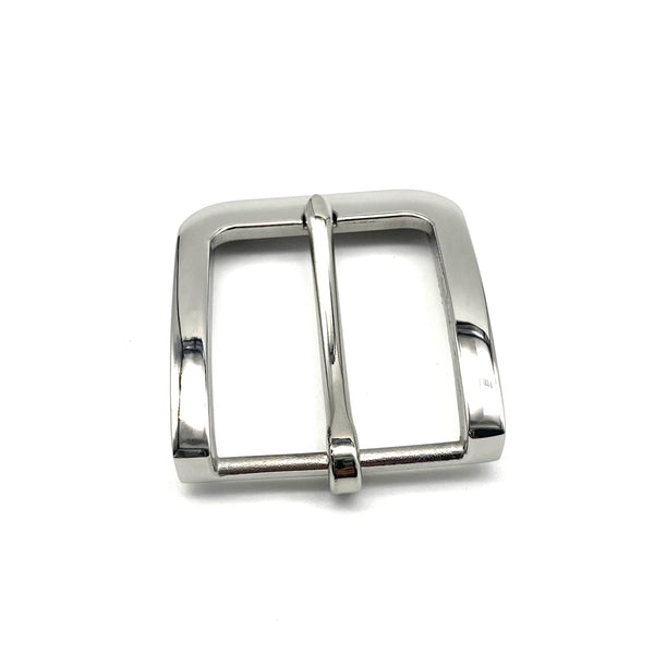 Hypoallergenic Stainless Belt Buckle 1 1/2'' Shiny Glass Finish