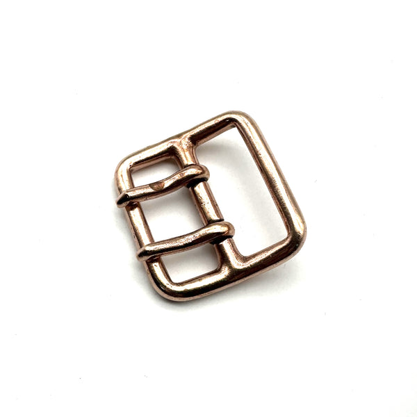 Copper Double Pin Buckle 40mm Two Prong Brass Belt Buckle